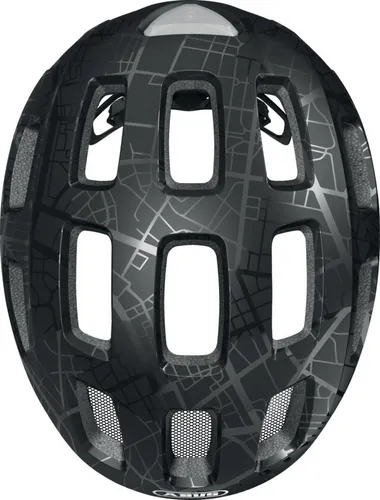 Kask rowerowy ABUS Youn-I 2.0 Street Art Czarny Dla Dzieci (rozmiar S)