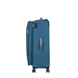 Большой расширяемый чемодан American Tourister Pulsonic-coronet blue