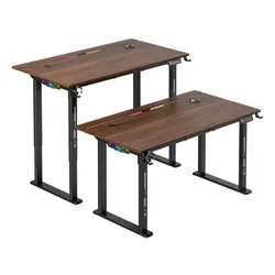 Biurko gamingowe COBRA Electra S CRF1423ELBNRGB Brązowy