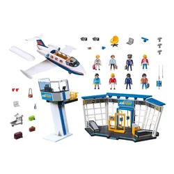 Playmobil Zestaw z figurkami City Action 71153 Lotnisko z samolotem