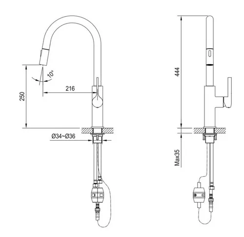 Bateria GLOBALO Divio Light Złoty mat