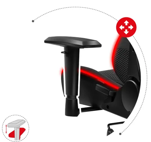 Fotel HUZARO Force 6.3 RGB Mesh
