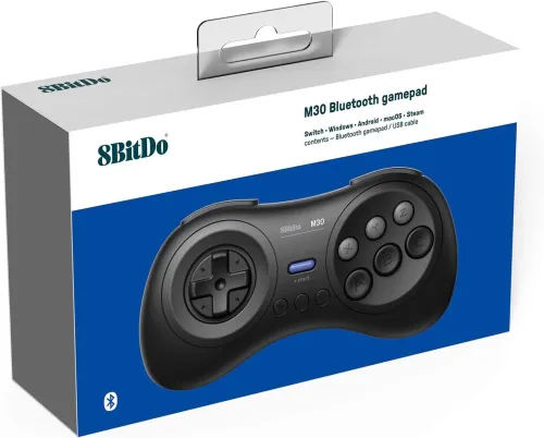 Pad 8BitDo M30 Bluetooth Wireless do PC, Nintendo Switch, Android Bezprzewodowy Czarny