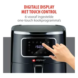 Air Fryer Frytkownica beztłuszczowa ALPINA 871125224687 4.5l programator czasowy