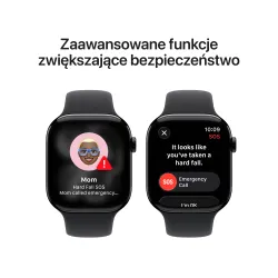 Apple Watch Series 11 GPS 46mm z aluminium Onyx Pasek sportowy Czarny S/M