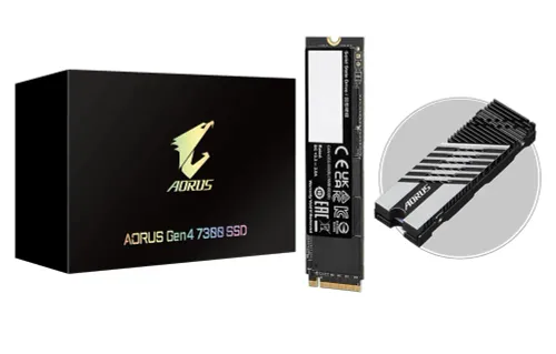 Dysk Gigabyte AORUS Gen4 7300 1TB PCIe 4.0x4 NVMe Radiator
