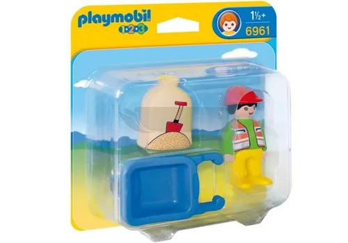 PLAYMOBIL 6961 Pracownik budowlany z taczką