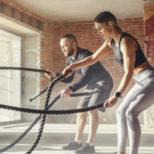 Słuchawki bezprzewodowe Hama Spirit Athletics Douszne Bluetooth 5.0 Biały