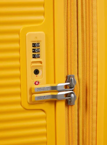 Walizka duża XL American Tourister SoundBox 80cm - golden yellow