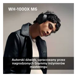 Słuchawki bezprzewodowe Sony WH-1000XM6 ANC Nauszne Bluetooth 5.3 Oliwkowy