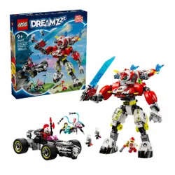 LEGO Klocki DREAMZzz 71497 Tygrysi mech Coopera i hot rod Zero