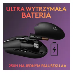 Myszka gamingowa Logitech G305 - czarny