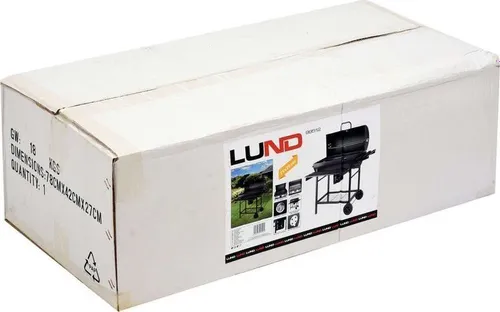 Lund 99512 kömür bahçe ızgarası 35cm x 71cm