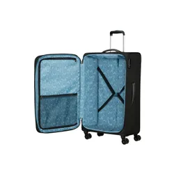 American Tourister Pulsonic Geniş Genişletilebilir Bavul-asfalt siyah