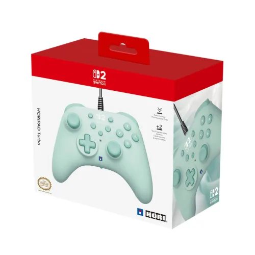 Pad Hori Turbo Cozy Green do Nintendo Switch 2 Przewodowy