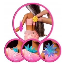 LALKA BARBIE SYRENKA ROZKWITAJĄCE KWIATY syrenka z magicznymi kwiatami JDM73