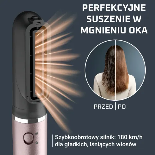 Suszarko-lokówka Rowenta Air Nano UB9B20 950W Jonizacja Zimny nawiew Średnica szczotki 33mm 3 poziomy temperatury