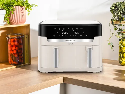Air Fryer Frytkownica beztłuszczowa TEFAL EY942AE0 Dual Easy Fry XXL 11l z podwójnym koszem