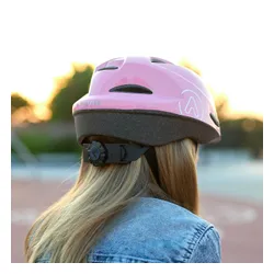Kask rowerowy dziecięcy ATTABO Hinge różowy