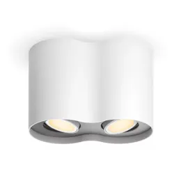 Oświetlenie punktowe Philips Hue White Ambiance Podwójne Pillar Biały