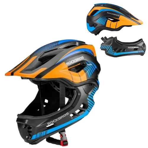 Kask rowerowy dziecięcy, Szczękowy, na rower, hulajnogę, ROCKBROS, M