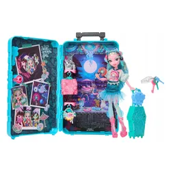 LALKA MONSTER HIGH STRASZYSEKRETY S7 Lagoona Blue wakacje zestaw z walizką