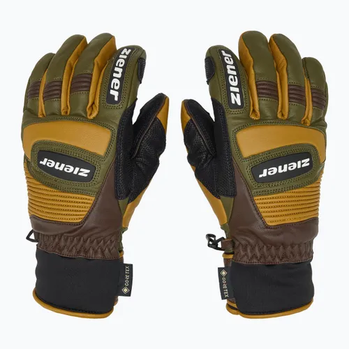 Rękawice narciarskie męskie ZIENER Guard GTX + Gore Grip PR alpine dark/brown