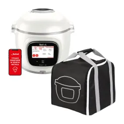 Multicooker TEFAL Cook4me Touch Pro CY943130 (Wi-Fi) z wbudowaną wagą + Torba transportowa TEFAL XA607800 oraz dostępem do ponad 1000 darmowych przepisów