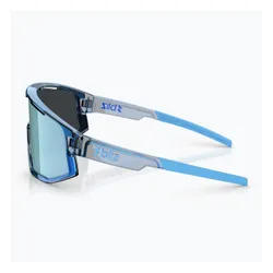 Okulary przeciwsłoneczne Bliz Fusion transparent blue/smoke ice blue multi