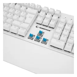 Klawiatura mechaniczna Rampage KB-R86 UMBRA Kaicheng Blue Switch Biały