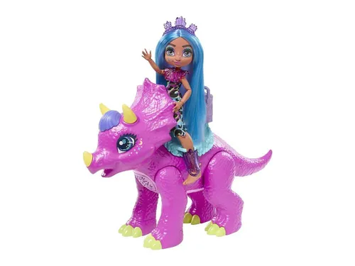 Mattel Mağarası Kulübü Tella + Müzikal Dinozor Partyceratops