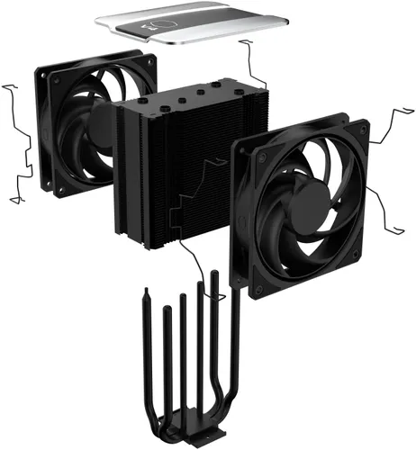 Chłodzenie CPU COOLER MASTER V4 Alpha 3DHP Czarny
