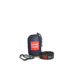 Hamak Grand Trunk Double Deluxe Parachute Nylon with Straps - collegiate navy/chartreuse