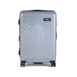 Średnia Twarda Walizka National Geographic Luggage N162HA.60.23 Silver 23