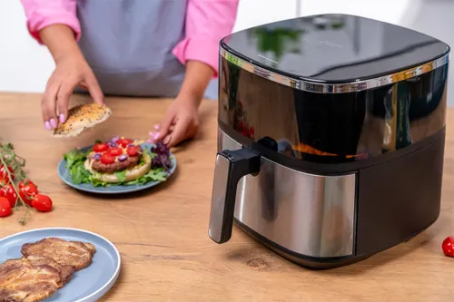 Air Fryer Frytkownica beztłuszczowa GÖTZE & JENSEN AF600X 6l z okienkiem do obserwacji postępów gotowania