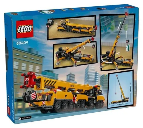 Конструктор LEGO City 60409 желтый подвижный кран