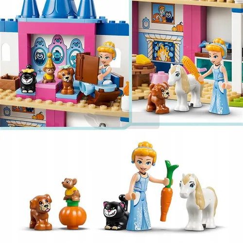 LEGO Disney 43283 Zamek Kopciuszka i jej zwierzęcych przyjaciół
