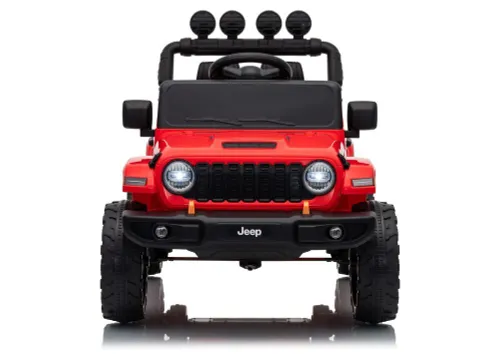 Auto Na Akumulator Jeep Rubicon 2X200W 24V Eva Skóra LED Pilot Radio MP3