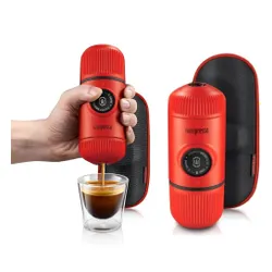 Przenośny ekspres do kawy + etui Wacaco Nanopresso Elements - lava red