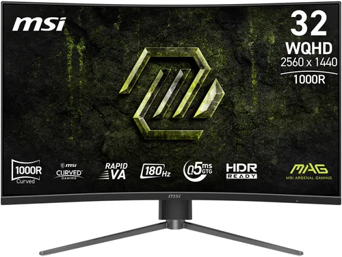 Monitor MSI MAG 325CQPF 31.5" 2560x1440px 180Hz 0.5 ms [GTG] Curved