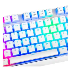 Klawiatura MODECOM Volcano Lanparty RGB Biały