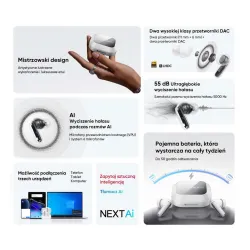 Słuchawki bezprzewodowe realme Buds Air8 Pro Dokanałowe Bluetooth 6.1 Funkcje AI Czarny