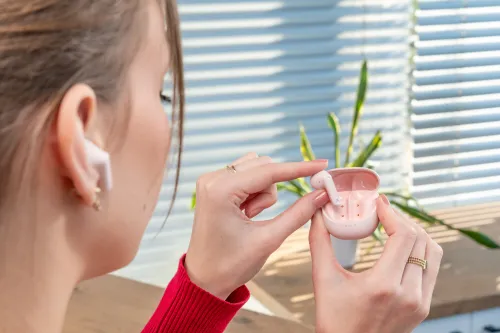 Słuchawki douszne XMUSIC XTW300P Różowy