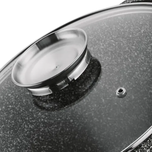 Garnek ceramiczny wysoki Konighoffer Kingstone 6,85 l okrągły z aromatyzerem i 2 nakładki