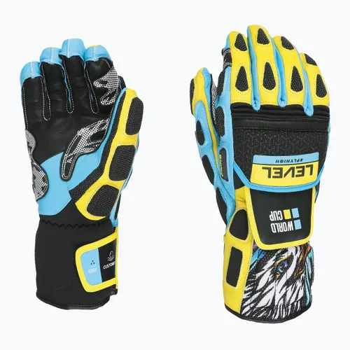 Rękawice narciarskie Level Worldcup CF yellow/blue
