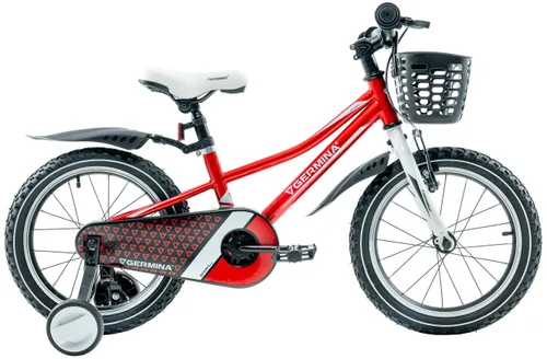 Rower dziecięcy GERMINA BMX 16 cali dla chłopca Czerwony