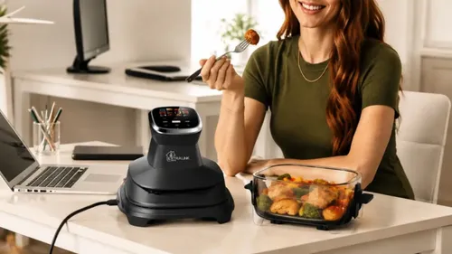 Air Fryer Frytkownica beztłuszczowa EXTRALINK Home Glass SJ-400G 4l ze szklanym pojemnikiem