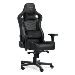 Fotel GAMVIS Elite 2.0 Pro XL Czarny (złote elementy)
