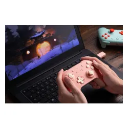 Геймпад 8Bitк Ultimate 2C Wireless Controller к PC, Android Беспроводной Brzoskwiniowy