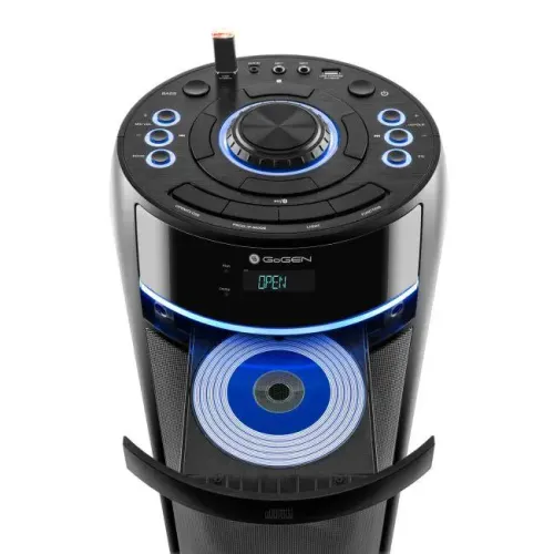 Power Audio GoGEN BPS736CD 90W Bluetooth Radio FM Mikrofon Karaoke Czarny